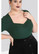 60155 HELL BUNNY PHILIPPA TOP, DARK GRN
