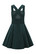 40006 HELL BUNNY WONDER YEARS PINAFORE DRESS, GRN