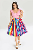 50031 HELL BUNNY OVER THE RAINBOW 50´S SKIRT