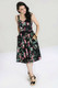 40058 HELL BUNNY KALANI 50-luvun tyylin hibiscus-kukkainen kellomekko