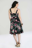 40058 HELL BUNNY KALANI 50-luvun tyylin hibiscus-kukkainen kellomekko