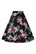 50030 HELL BUNNY KALANI 50-luvun tyylin hibiscus kukkainen kellohame blk