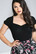 60156 HELL BUNNY MIA TOP, BLACK
