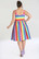 40059 HELL BUNNY OVER THE RAINBOW 50-luvun tyylin sateenkaariraitainen mekko