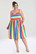 40059 HELL BUNNY OVER THE RAINBOW 50-luvun tyylin sateenkaariraitainen mekko
