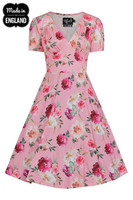 40144 HELL BUNNY JOLIE ROSE DRESS - recycled material used in the manufacture                                                                        