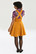40006 HELL BUNNY WONDER YEARS PINAFORE DRESS, MUSTARD