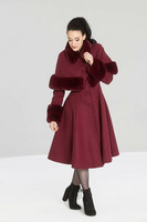 8078 HELL BUNNY CAPULET COAT, BURG