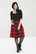 50071 HELL BUNNY TEEN SPIRIT MID SKIRT, BLK/RED
