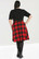 50071 HELL BUNNY TEEN SPIRIT MID SKIRT, BLK/RED