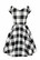 40113 HELL BUNNY TEEN SPIRIT MID DRESS, BLK/WHT