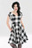 40113 HELL BUNNY TEEN SPIRIT MID DRESS, BLK/WHT