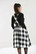 50070 HELL BUNNY TEEN SPIRIT PINAFORE SKIRT, BLK/WHT