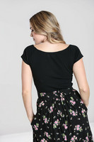 60089 HELL BUNNY KIMMIE TOP, BLK