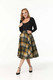 15559 TIMELESS SOPHIE HAME, ruudullinen villasekoitekangashame, khaki