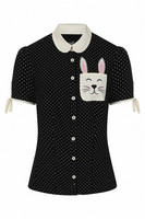 60084 HELL BUNNY MIFFY BLOUSE