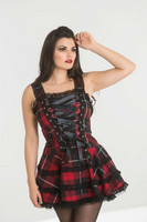 4053 HELL BUNNY HARLEY TARTAN DRESS