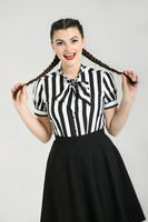 60111 HELL BUNNY JUNO BLOUSE