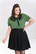 60011 HELL BUNNY HUMBUG BLOUSE, GRN