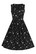 40191 HELL BUNNY BELLE 50-luvun tyylin mekko lumihiutalesomistein