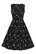 40191 HELL BUNNY BELLE 50-luvun tyylin mekko lumihiutalesomistein
