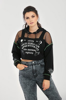 60130 HELL BUNNY OUIJA HOODIE