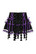 50150 HELL BUNNYN CHAI tututyylinen minihame, musta/violetti