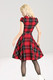 40199 HELL BUNNY BRODY polvimittainen tartankuosinen mekko