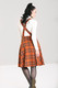 40200 HELL BUNNY TAWNY PINAFORE DRESS