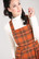 40200 HELL BUNNY TAWNY oranssinruskea tartankuosilappumekko