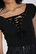 60159 HELL BUNNY BELLADONNA musta trikootoppi reikäniittisomisteella