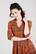 40204 HELL BUNNY TAWNY polvimittainen tartankuosinen kellomekko