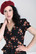 60122 HELL BUNNY ORLA kukkakuosinen peplum pusero