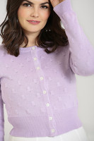 60166 HELL BUNNY MALLOW CARDIGAN, lavendel