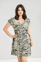 40230 HELL BUNNY ZEBRA MINI DRESS