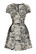 40230 HELL BUNNY ZEBRA MINI DRESS