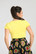 60156 HELL BUNNY MIA TOP, YELLOW