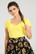 60156 HELL BUNNY MIA TOP, YELLOW