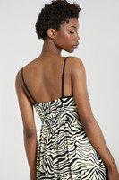 40237 HELL BUNNY ZEBRA MAXI DRESS