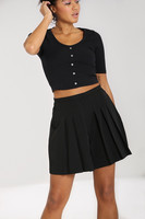 50196 HELL BUNNY SKIPPER vekatut shortsit, musta
