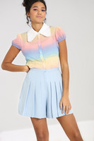 50196 HELL BUNNY SKIPPER vekatut shortsit, vaal.sin