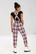 50203 HELL BUNNY ALICIA DUNGAREES, Pink