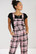 50203 HELL BUNNY ALICIA DUNGAREES, Pink