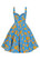 40260 HELL BUNNY VALENCIA 50-luvun tyylin kellomekko appelsiini printti