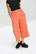 50221 HELL BUNNY ZORA oranssi/musta ruudulliset culottesmalliset housut