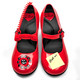 HCD110  CALL ME Mary Jane Pump, mid heels, red