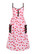 40250 HELL BUNNY LOLLIES  tikkarikuvioinen pinkki viskoosinen maximekko