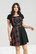 40239 HELL BUNNY HEATHER minimittainen lappumekko musta/pun.tartan