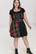 40239 HELL BUNNY HEATHER minimittainen lappumekko musta/pun.tartan