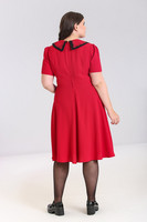 40205 HELL BUNNY EMILY polvimittainen mekko, punainen